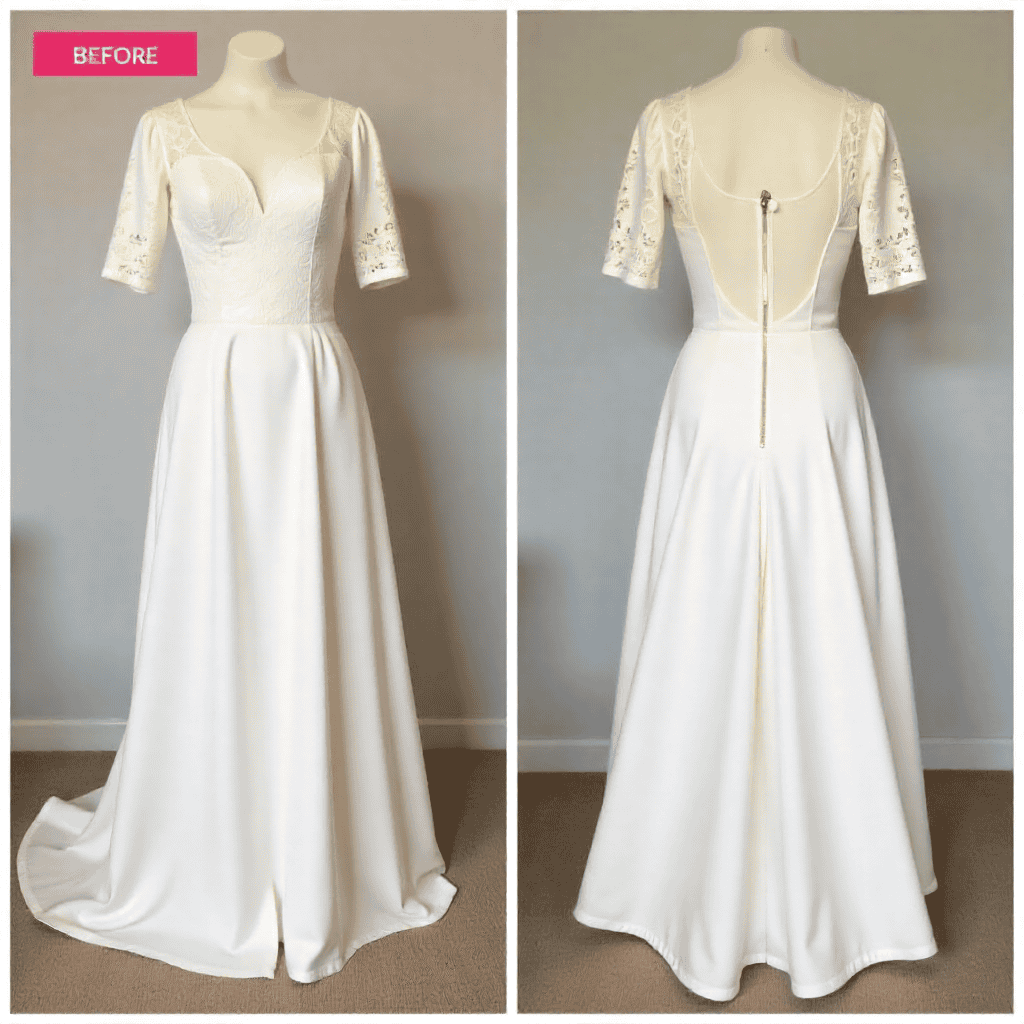 Tailored wedding dress